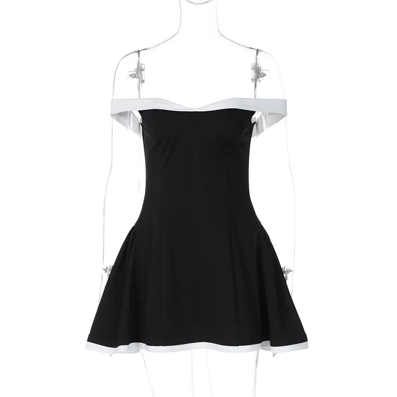 Off-shoulder Strapless Mini Dress