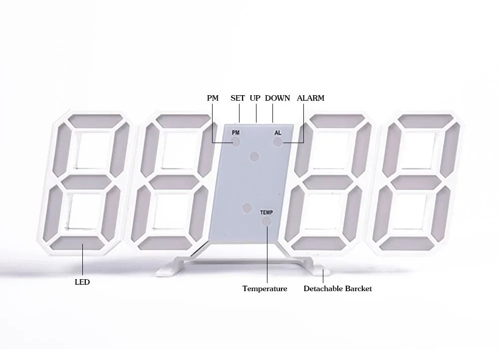 Table 3D LED Digital Alarm Clock