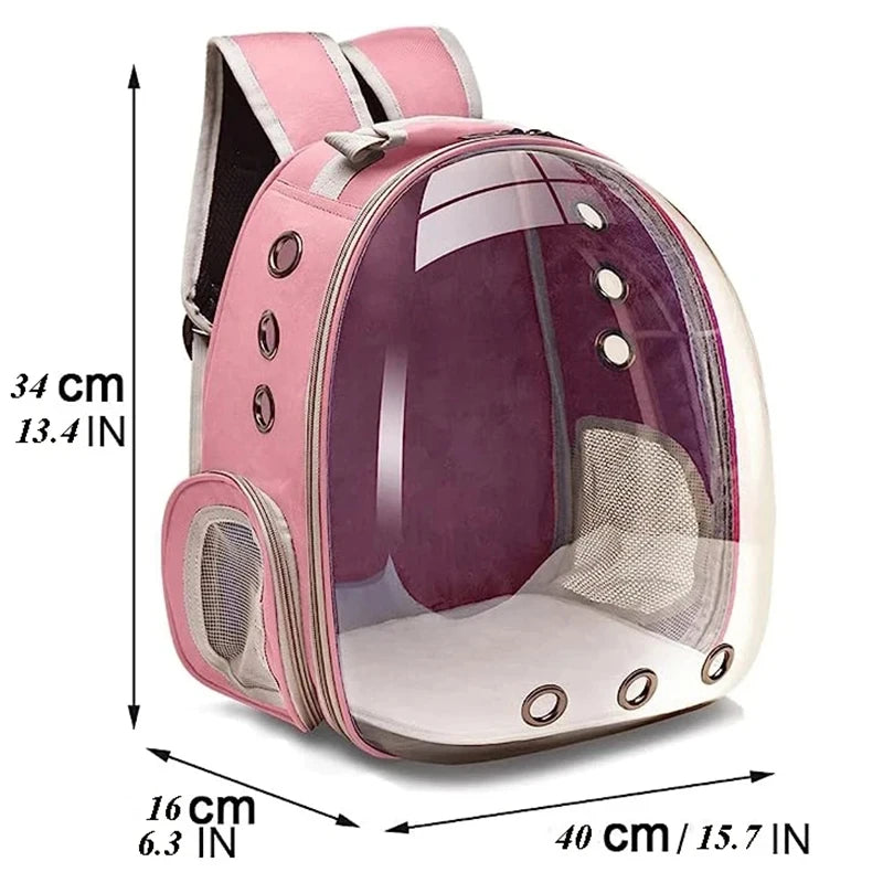 Pet Carrier Backpack Bubble Design