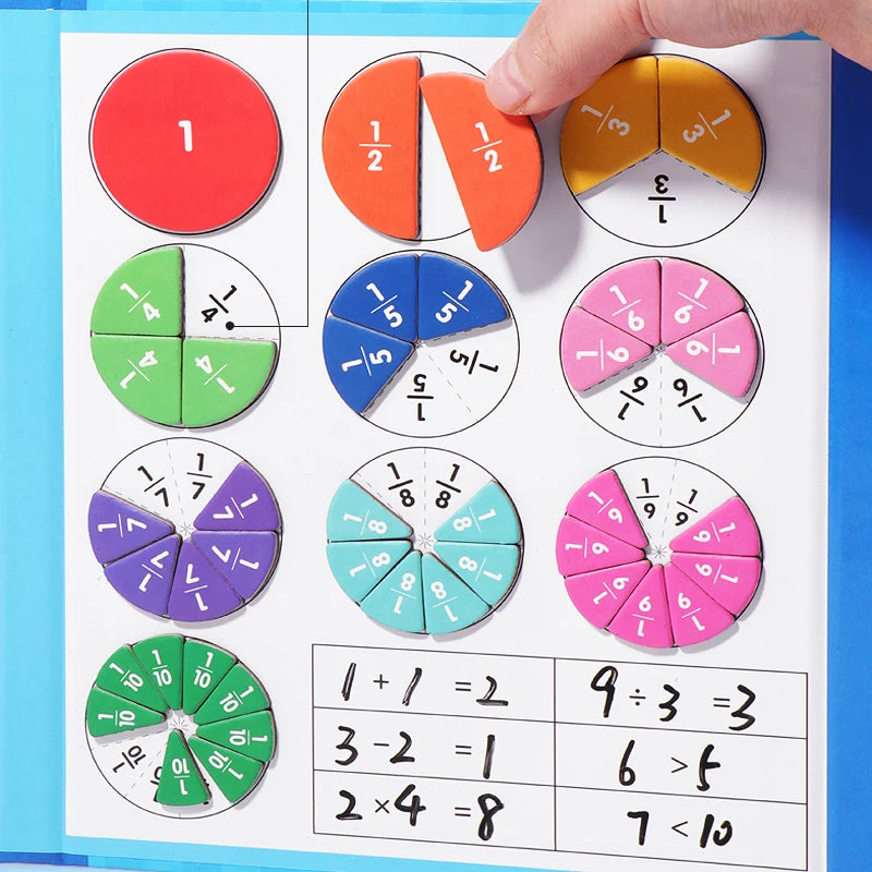 Math Mastery Magnetic Fraction Puzzles