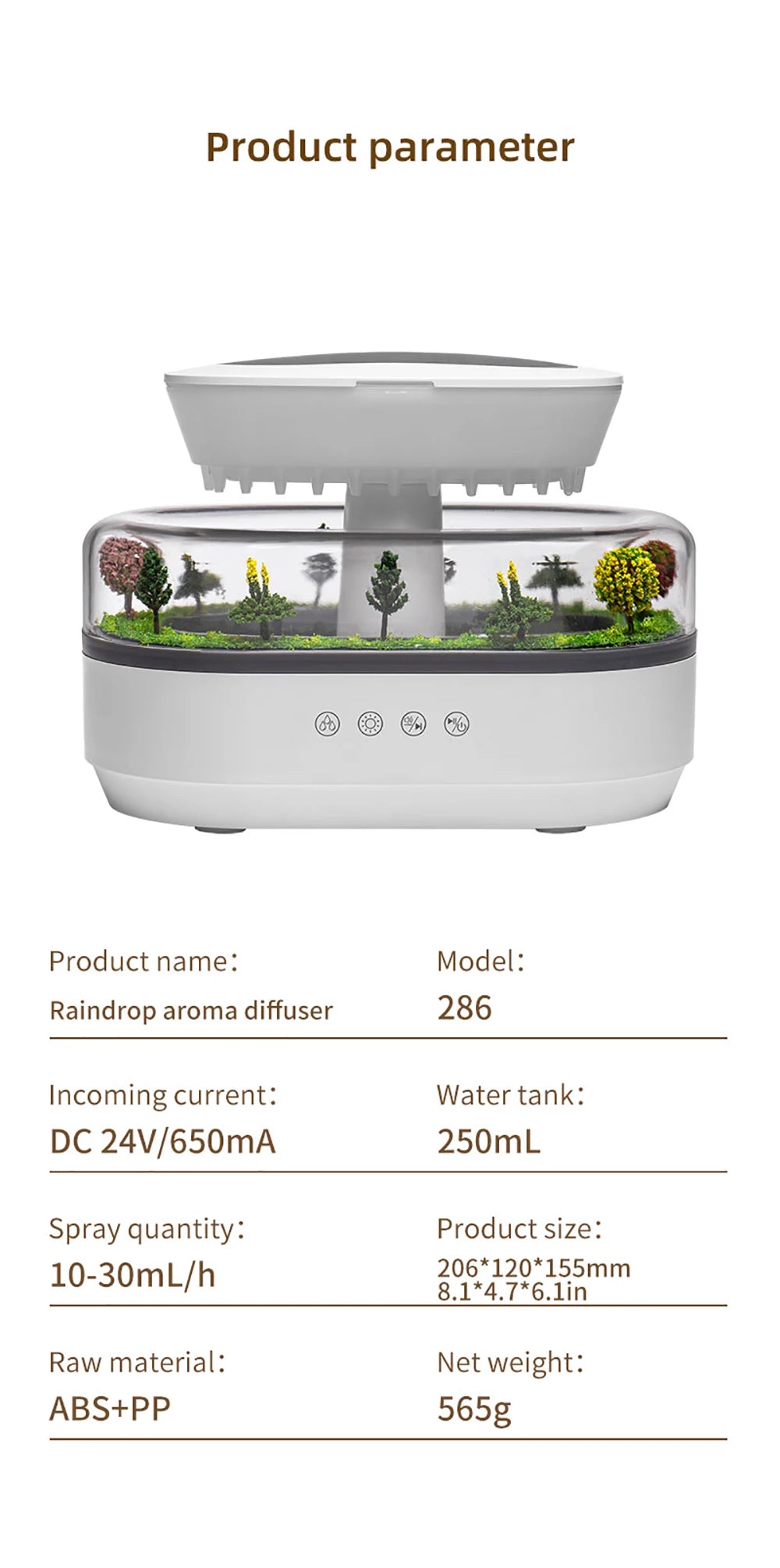 Aroma Humidifier Raindrop