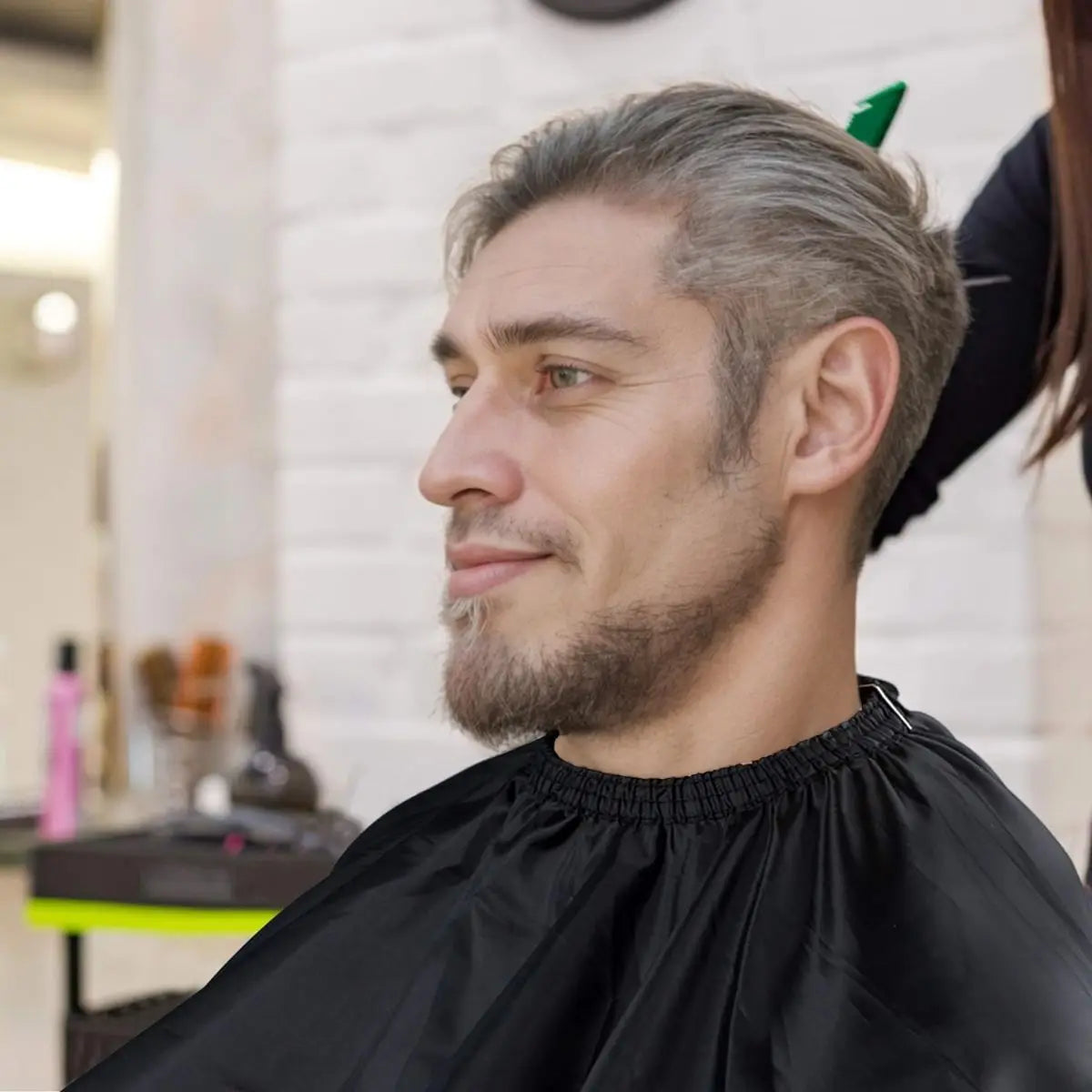 Black Salon Barber Cape
