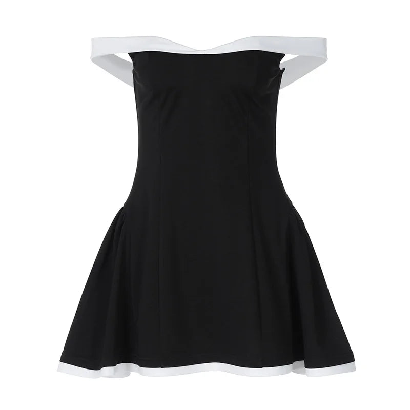Off-shoulder Strapless Mini Dress
